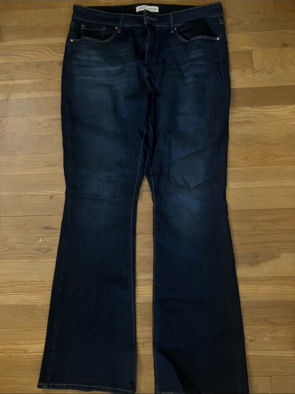 Signature by Levi Strauss Dark Blue Flare Jeans